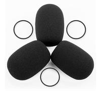 LEFXMOPHY Funda de micrófono para Rugged Air RA200 RA250 RA900 RA980 RA950 Aviation Pilot Headset Mic Muff 3-Pack Pop Filter Foam