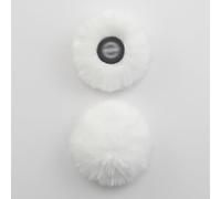 LEFXMOPHY Paquete de 2 parabrisas peludos para transmisor Hollyland Lark M2, micrófono blanco, pantalla de viento peluda