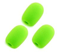 LEFXMOPHY Parabrisas verde para Razer BlackShark V2 / V2 Pro / V2 X/Kaira Pro Gaming Headset Micrófono Wind Muff Mic cubierta de espuma, paquete de 3