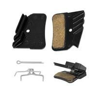 LEFZUR 1 Par Pastillas de Freno Metal-Cerámica para Shimano, Compatibles con BR-M7120 M8120 M9120, Pastillas 4 Pistones con Aletas para MTB y E-MTB, Recambio para N03A D03S
