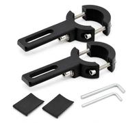 LEFZUR 2 Unidades Soporte Faro Moto, Soporte LED Ajustable para Tubos Redondos 22-32 mm, Robusto y Universal, Compatible con ATV, Offroad y Todoterreno, Fácil Instalación sin Taladrar