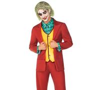 Leg Avenue 3 piezas, Deviant Clown incluye chaqueta, dickey y pantalones, multicolor, pequeño