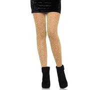 LEG AVENUE 7130 - Medias de lúrex, talla única, doradas