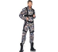 Leg Avenue 85279 - Juego de Vasos (2 Unidades) Disfraz de Paracaidista. Camuflaje M