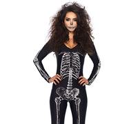 Leg Avenue 85602 Fancy Dress, Negro/Blanco, Talla: M