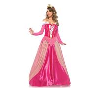 Leg Avenue- Classic Sleeping Beauty Princess Aurora Costume Mujer, Liso, Color Rosa, Large (EUR 42-44) (85612-00501-L-Pnk-Pnk-L)