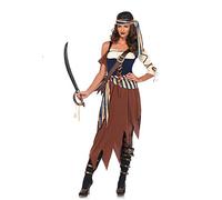 Leg Avenue 85621 Caribe Castaway Fancy Dress Costume (pequeño, UK 6 - 8, 4 Piezas)