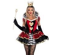 Leg Avenue 87219 10101 Disfraz de reina de corazones para Halloween, multicolor, talla S