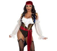 Leg Avenue 87224 10103 Disfraz de Bucanero Belleza de Halloween, multicolor, L