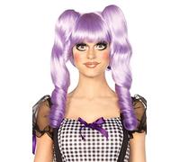 Leg Avenue A 2732 - Dolly bob peluca con opcionales Clips rizo - One Size Fits All, Lavanda