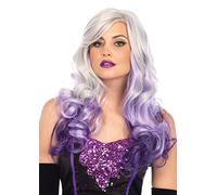 Leg Avenue Allure peluca largo gris y lila