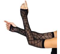 Leg Avenue Black Sheer Spider Web Costume Arm Warmers