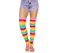 Leg Avenue - Calentadores multicolor Hautes, multicolor, talla única