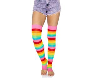 Leg Avenue - Calentadores multicolor Hautes, multicolor, talla única