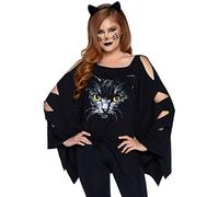 LEG AVENUE Cat Juego de Gastos, Color Negro, Talla única (86897 00122)