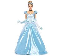 Leg Avenue- Classic Cinderella Princess Costume Cenicienta Mujer, Color azul, Small (EUR34-36) (8551801038)