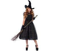 Leg Avenue- Costume Mujer, Color Negro, Small (EUR34-36) (85529)