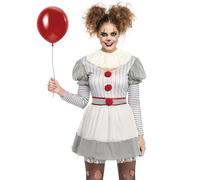 LEG AVENUE Creepy Clown, Multicolor, XL (EUR 44-46) Mujer