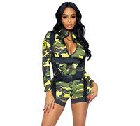 Leg Avenue Disfraz del ejército Goin' Commando de 2 piezas para mujer, Multi, 1X-2X