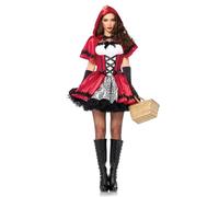 Leg Avenue Disfraz gótico de Caperucita Roja (S, rojo/blanco)