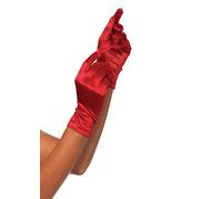 Leg Avenue - Guantes de satén hasta la muñeca para mujer 2B22003 - Rojo - Talla única (EUR 36-40)