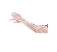 LEG AVENUE - GUANTES RED FLORAL BLANCO - BLANCO - ONE SIZE