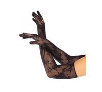 LEG AVENUE - GUANTES RED FLORAL BLANCO - Negro - ONE SIZE