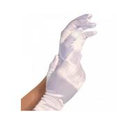LEG AVENUE - GUANTES SATIN BLANCO