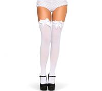 Leg Avenue Hosiery- Thigh Highs-625522002 Mujer, Color blanco, Talla Única (EUR 36-40) (Dreamlove D-210562)