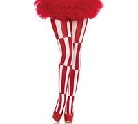 Leg Avenue ilusión óptica medias, rojo/blanco