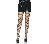 Leg Avenue Jumbo pothole net tights, 1X-2X (Negro)