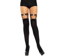 LEG AVENUE Ligas Dobles Elásticas Con Corazón - Diseño Elegante Para Realzar Tu Feminidad