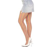 LEG AVENUE Medias De Crochet Multicolor - Diseño Arcoíris Ideal Para Eventos De Verano