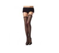 Leg Avenue – Medias de red elásticas hasta el muslo – Sexo y sensualidad – Negras