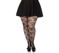 Leg Avenue Medias de red Wild Rose para mujer