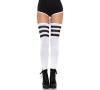 Leg Avenue Medias Opacas para niña, tamaño Mediano, Color Negro Deportivas, Neon Blue, Neon Pink, Neon Green, Black/White, Red/White/Blue, Talla Única: EUR 36-40 (6605 00822-1-O/S)