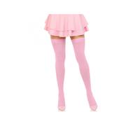 Leg Avenue Women's Solid Hue Thigh Highs, Pink, One Size