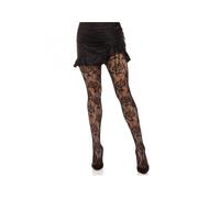 Leg Avenue para Mujeres Medias de red Wild Rose, T/U (Negro)