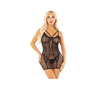 Leg avenue - mini vestido con encaje de corazones negro