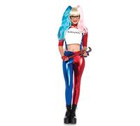 Leg Avenue Mujer Harlekin Disfraz Misfit Hipster Azul Rojo XS