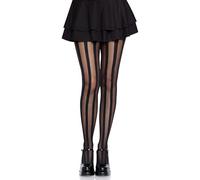 leg avenue panties con rayas verticales opacas negras-73034