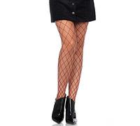 Leg Avenue - Pantimedias de red con diamantes, talla única