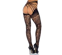 LEG AVENUE Panty Encaje Con Tirantes Envolventes - Diseño Sexy Para Realzar Tu Feminidad