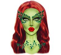 Leg Avenue Poison adhesive face jewels, O/S(Verde)