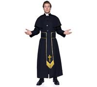 Leg Avenue- Priest Sacerdote Hombre, Color Negro, Large (8533406001)