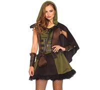 Leg Avenue- Robin Hood Mujer, Color oliva y negro, Large (EUR 42-44) (8528103328)