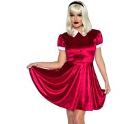 LEG AVENUE- Spellbinding Witch Gastos, Liso, Color Granate, Large (86901 03603)