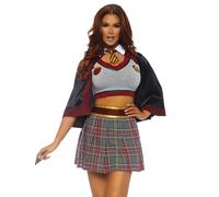 LEG AVENUE Spellbinding School Girl, Multicolor, Talla Plus 3X/4X (EUR 52-56) Mujer