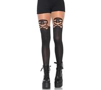 Leg Avenue Tamaño Pantys Cráneo Negro