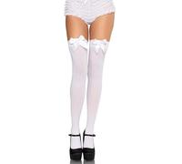 Leg Avenue Hosiery- Thigh Highs-625522002 Mujer, Color blanco, Talla Única (EUR 36-40) (Dreamlove D-210562)